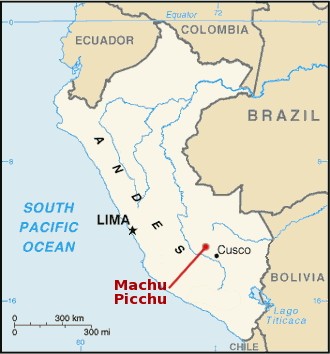 Machu Picchu Location