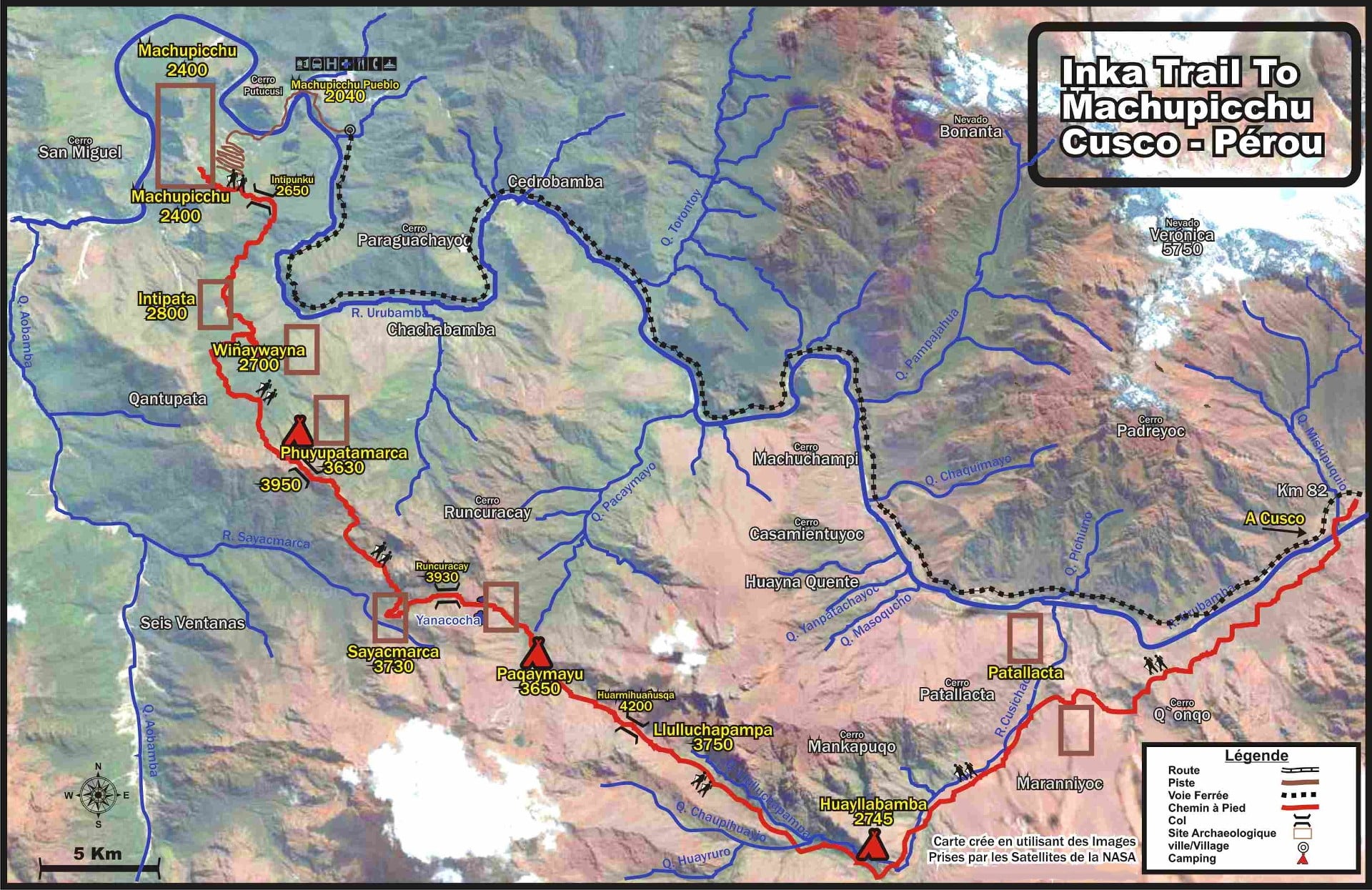 Inca Trail Map