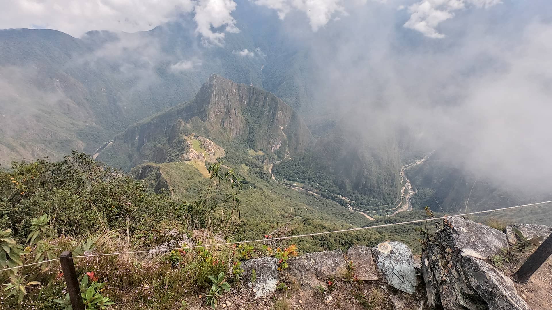 View From Machupicchu Mountain