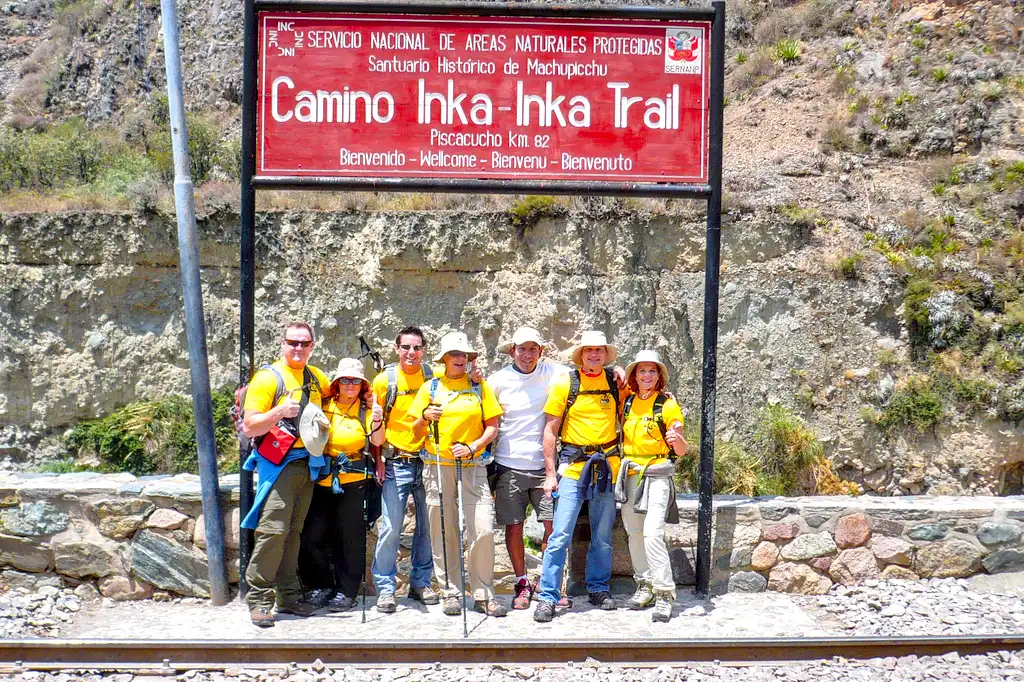Km 82 Starting Point Sign Inca Trail To Machu Picchu
