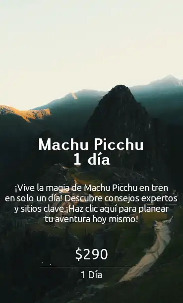 Machupicchu 1 Dia